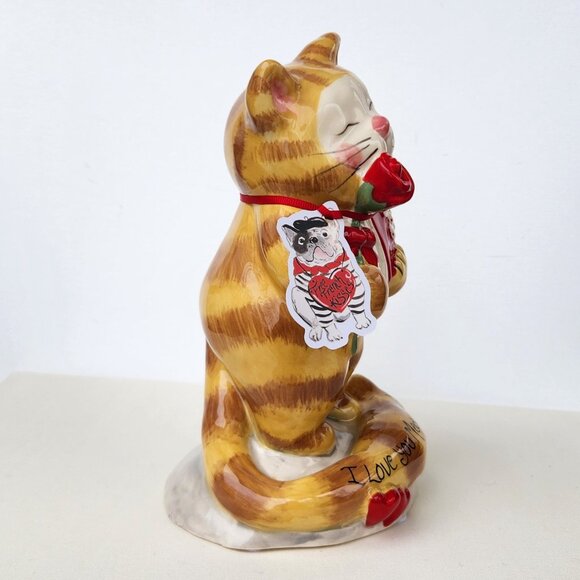 Blue Sky Clayworks Valentine Cat I Love You Meowy Much Figurine Statue Decor - Picture 6 of 7